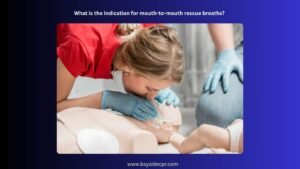 What is the indication for mouth-to-mouth rescue breaths