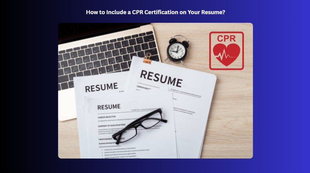cpr certification on resume