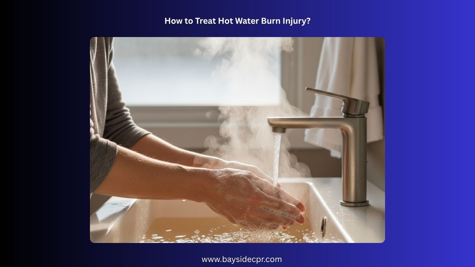 how to treat hot water burn injury