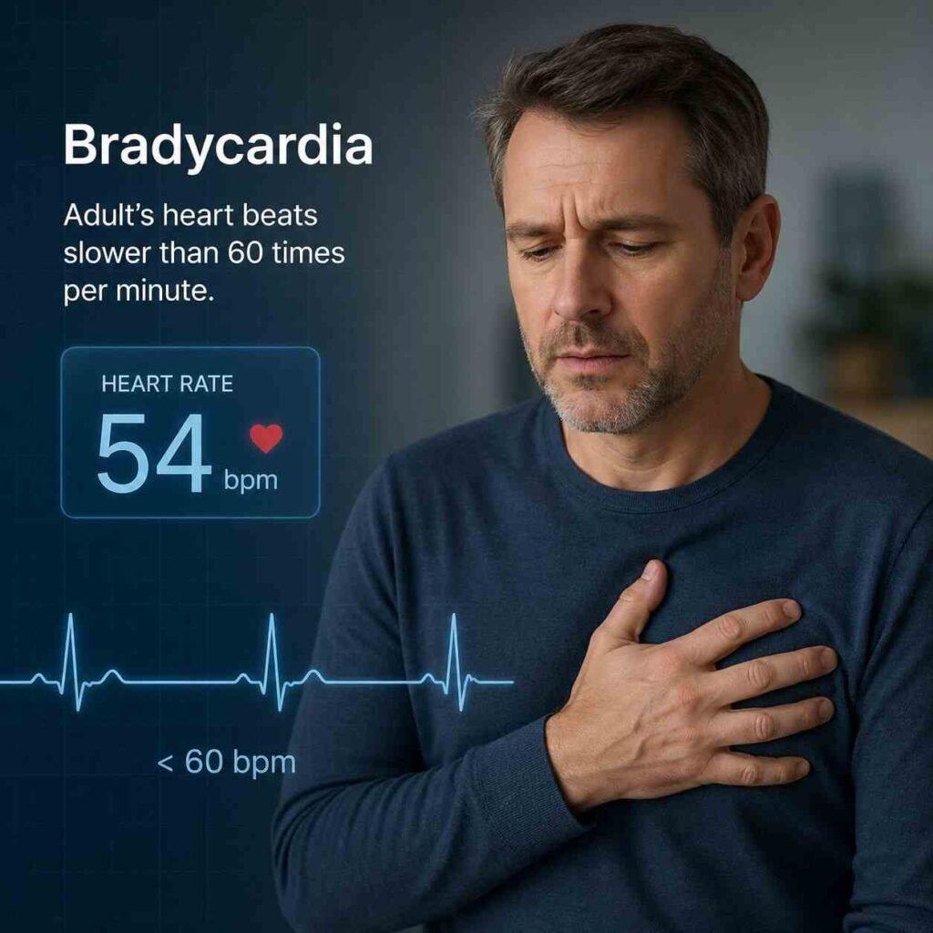 adult bradycardia with a pulse algorithm