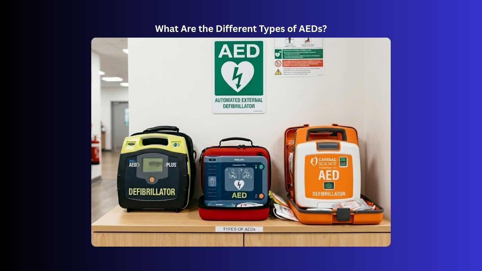 what are the different types of aeds
