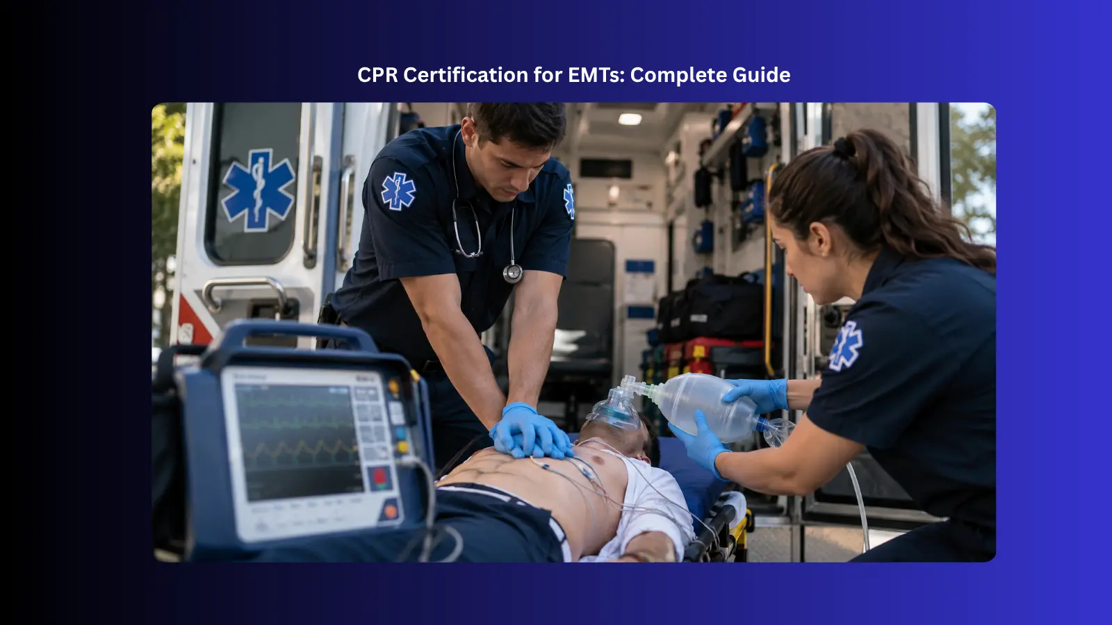 emts performing cpr on a patient