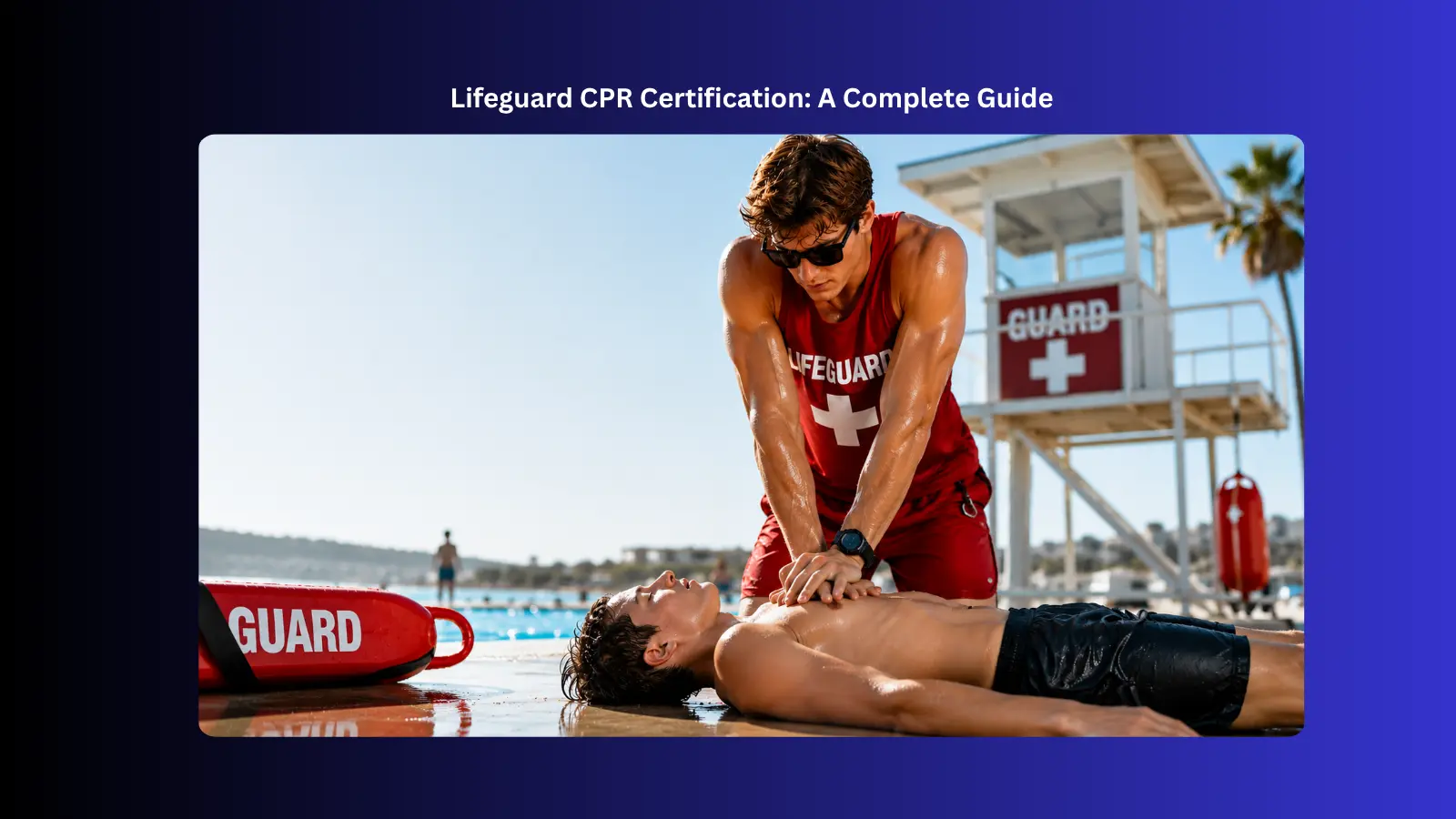 lifeguard performing cpr on drowning victim