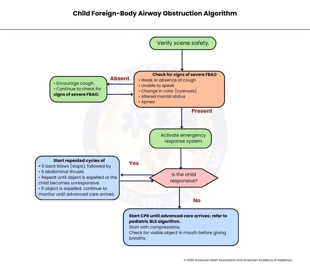 aha child fbao algorithm bayside cpr
