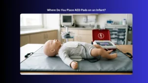where do you place aed pads on an infant